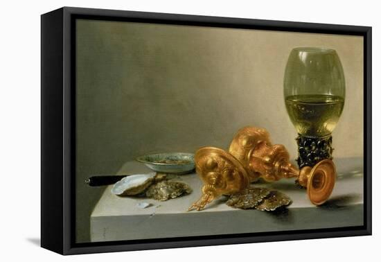 A Still Life with a Roemer and a Gilt Cup-Pieter Claesz-Framed Premier Image Canvas