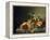 A Still Life with Fruit on a Stone Ledge, 1858-Bela Schaffer-Framed Premier Image Canvas