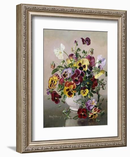 A Still Life with Pansies-Albert Williams-Framed Giclee Print