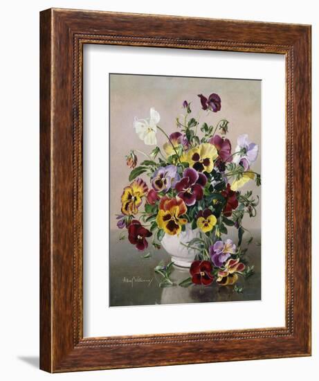 A Still Life with Pansies-Albert Williams-Framed Giclee Print