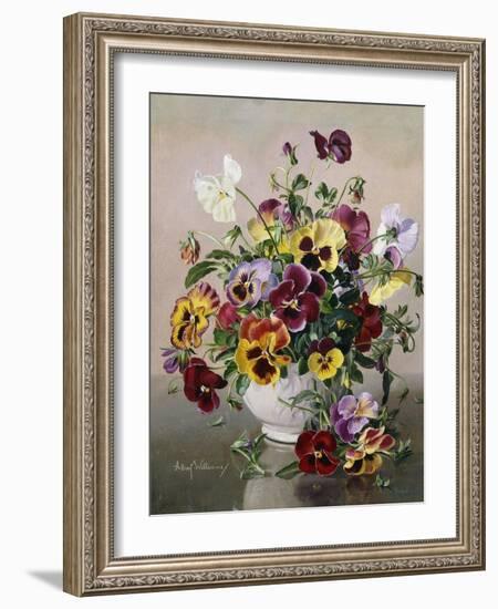 A Still Life with Pansies-Albert Williams-Framed Giclee Print