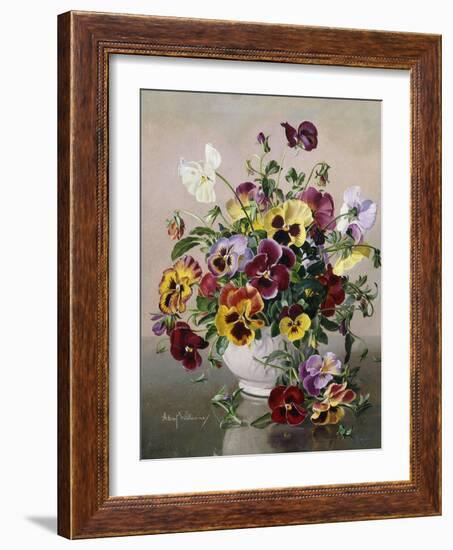 A Still Life with Pansies-Albert Williams-Framed Giclee Print