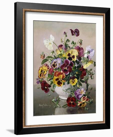 A Still Life with Pansies-Albert Williams-Framed Giclee Print