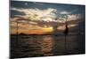 A Stilt Fisherman at Sunset-Alex Saberi-Mounted Photographic Print