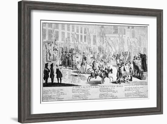 A Stir in the City, or Some Folks at Guild-Hall, 1754-null-Framed Giclee Print