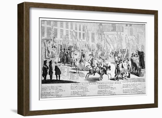 A Stir in the City, or Some Folks at Guild-Hall, 1754-null-Framed Giclee Print