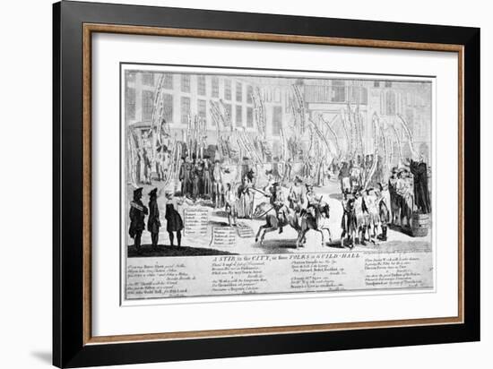 A Stir in the City, or Some Folks at Guild-Hall, 1754-null-Framed Giclee Print