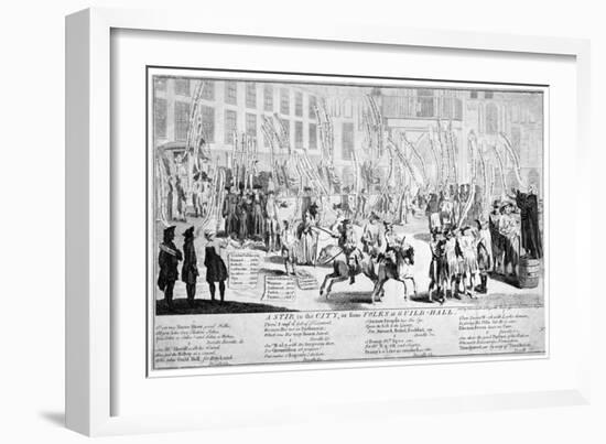 A Stir in the City, or Some Folks at Guild-Hall, 1754-null-Framed Giclee Print