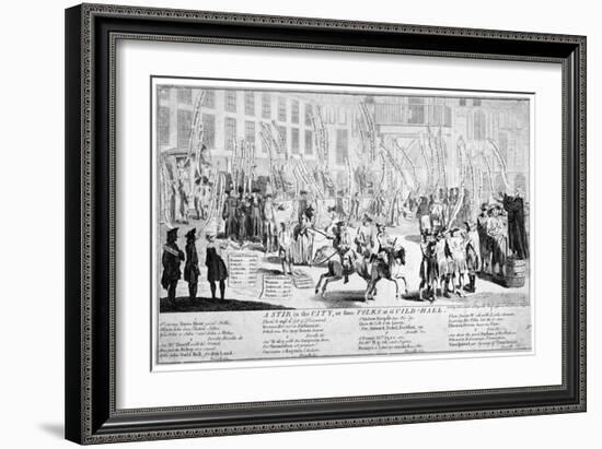 A Stir in the City, or Some Folks at Guild-Hall, 1754-null-Framed Giclee Print