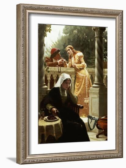 A Stolen Interview, 1888-Edmund Blair Leighton-Framed Giclee Print