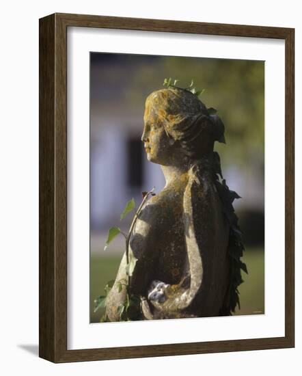 A Stone Statue in a Castle Garden-Hans-peter Siffert-Framed Photographic Print