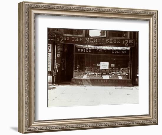 A Storefront of the International Shoe Co., New York, 1905-Byron Company-Framed Giclee Print