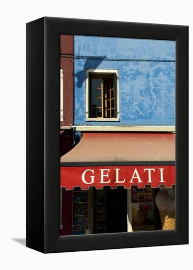 A Storefront on the Island of Burano, Venice, Italy-David Noyes-Framed Premier Image Canvas