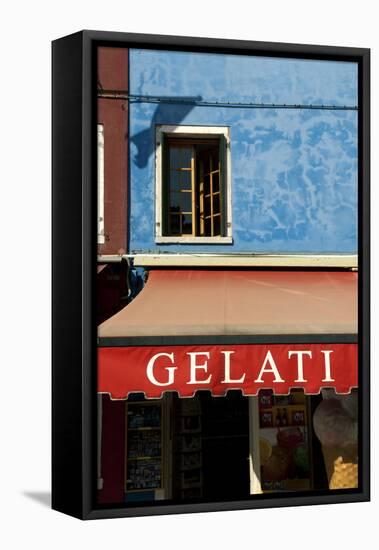 A Storefront on the Island of Burano, Venice, Italy-David Noyes-Framed Premier Image Canvas