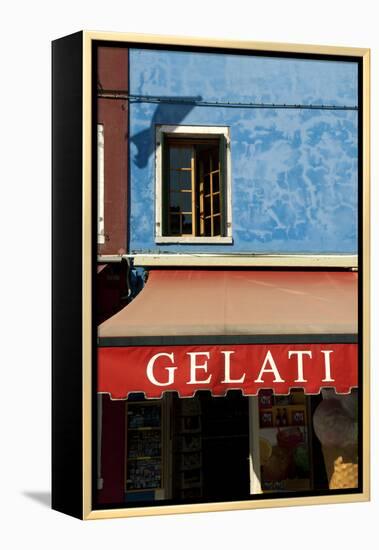 A Storefront on the Island of Burano, Venice, Italy-David Noyes-Framed Premier Image Canvas