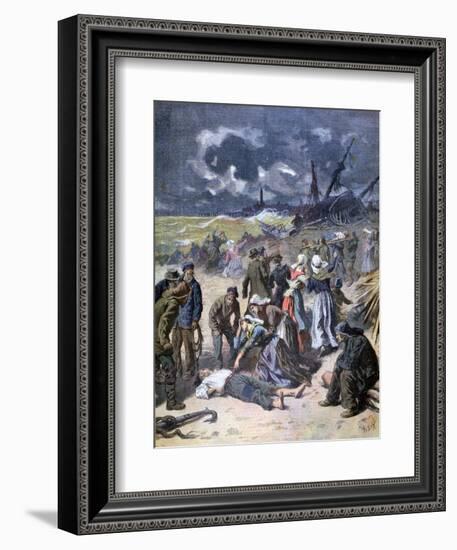 A Storm at Calais, France, 1893-Frederic Lix-Framed Giclee Print