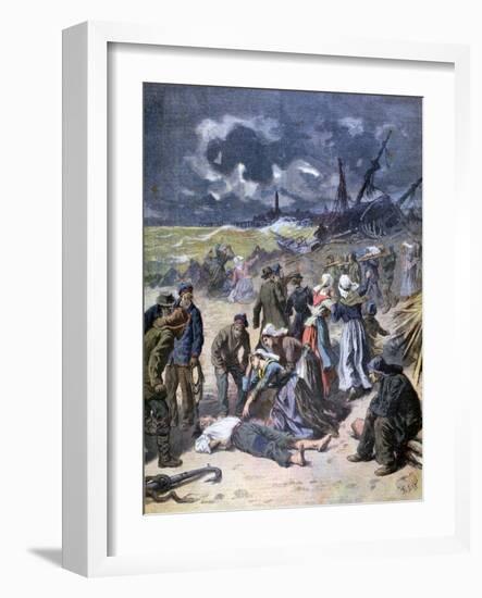 A Storm at Calais, France, 1893-Frederic Lix-Framed Giclee Print