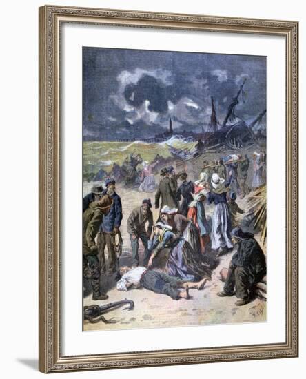 A Storm at Calais, France, 1893-Frederic Lix-Framed Giclee Print