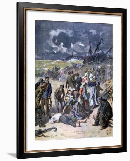 A Storm at Calais, France, 1893-Frederic Lix-Framed Giclee Print