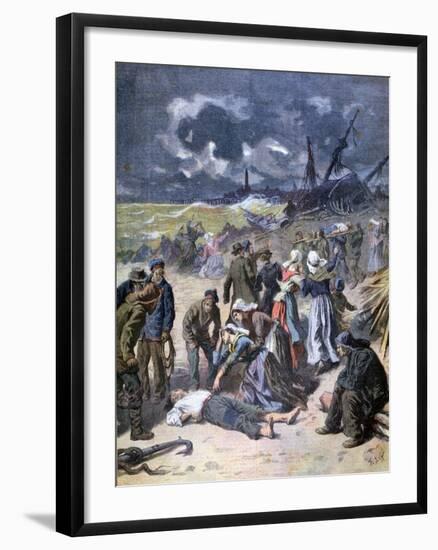 A Storm at Calais, France, 1893-Frederic Lix-Framed Giclee Print