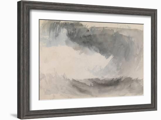 A Storm at Sea-J. M. W. Turner-Framed Giclee Print