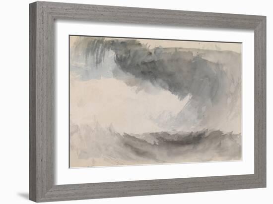 A Storm at Sea-J. M. W. Turner-Framed Giclee Print