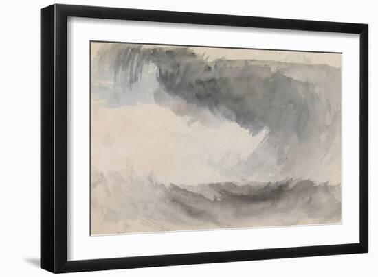 A Storm at Sea-J. M. W. Turner-Framed Giclee Print