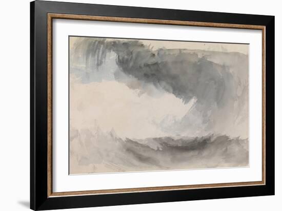 A Storm at Sea-J. M. W. Turner-Framed Giclee Print