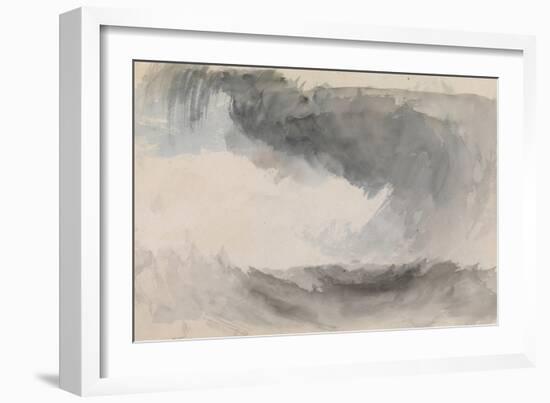 A Storm at Sea-J. M. W. Turner-Framed Giclee Print