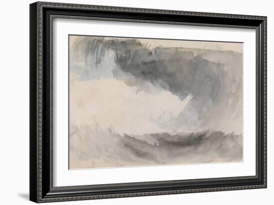 A Storm at Sea-J. M. W. Turner-Framed Giclee Print