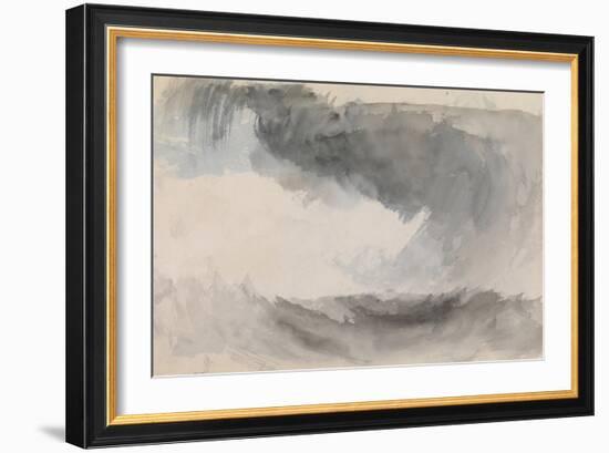 A Storm at Sea-J. M. W. Turner-Framed Giclee Print