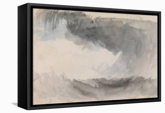 A Storm at Sea-J. M. W. Turner-Framed Premier Image Canvas