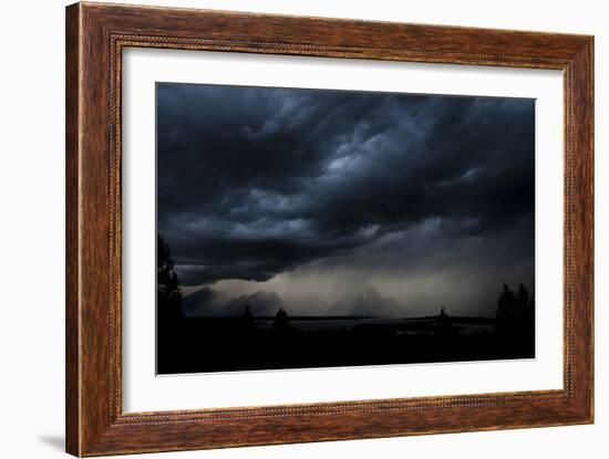 A Storm Brews Outside Of Yellowstone National Park, Wyoming-Rebecca Gaal-Framed Photographic Print