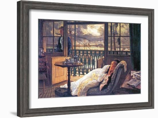 A Storm Moves Over-James Tissot-Framed Art Print