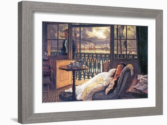 A Storm Moves Over-James Tissot-Framed Art Print