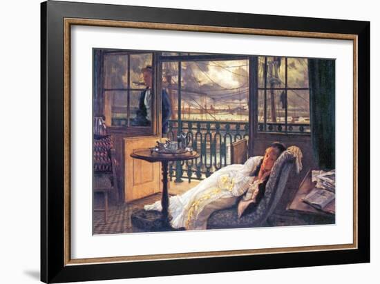 A Storm Moves Over-James Tissot-Framed Art Print