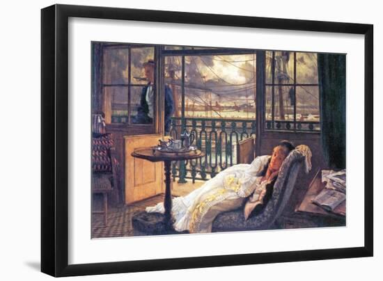 A Storm Moves Over-James Tissot-Framed Art Print