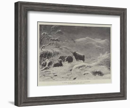 A Storm on Ben Lawers-John Isaac Richardson-Framed Giclee Print