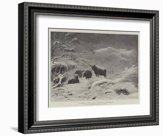 A Storm on Ben Lawers-John Isaac Richardson-Framed Giclee Print