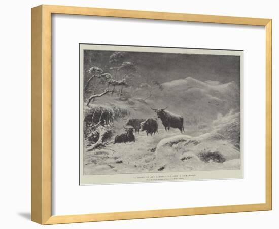 A Storm on Ben Lawers-John Isaac Richardson-Framed Giclee Print