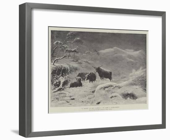 A Storm on Ben Lawers-John Isaac Richardson-Framed Giclee Print