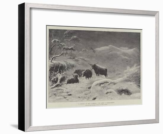 A Storm on Ben Lawers-John Isaac Richardson-Framed Giclee Print