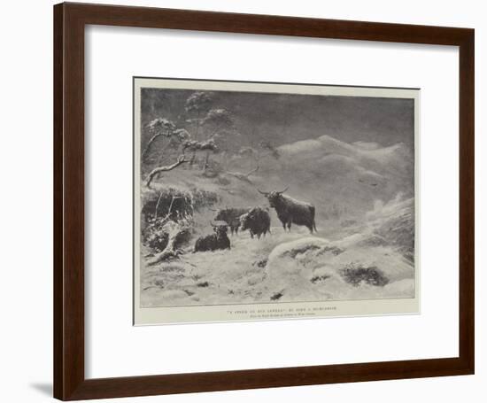 A Storm on Ben Lawers-John Isaac Richardson-Framed Giclee Print