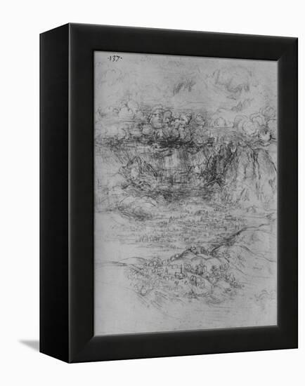 'A Storm Over an Alpine Valley', c1480 (1945)-Leonardo Da Vinci-Framed Premier Image Canvas