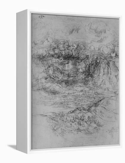 'A Storm Over an Alpine Valley', c1480 (1945)-Leonardo Da Vinci-Framed Premier Image Canvas