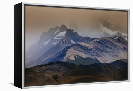 A Storm Over The Peaks Near Mount Fitz Roy In Los Glacieres National Park, Argentina-Jay Goodrich-Framed Premier Image Canvas