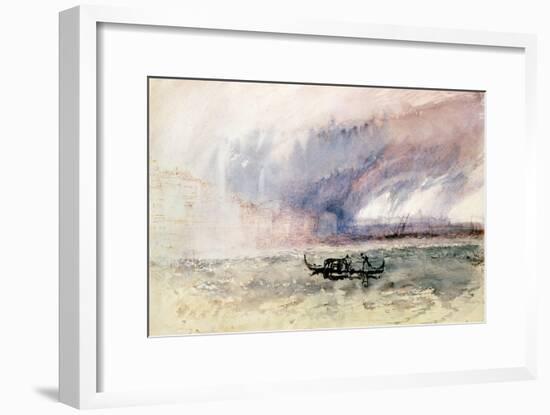 A Storm over Venice-J. M. W. Turner-Framed Giclee Print