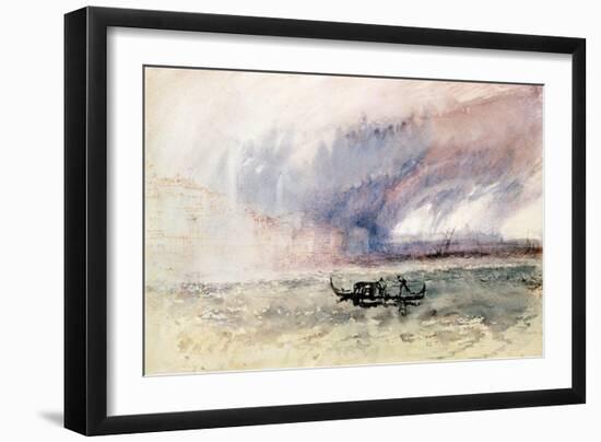 A Storm over Venice-J. M. W. Turner-Framed Giclee Print