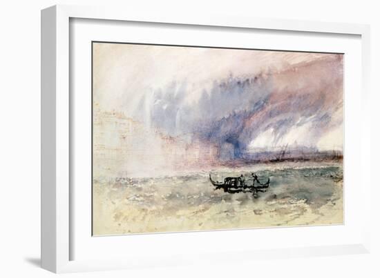 A Storm over Venice-J. M. W. Turner-Framed Giclee Print