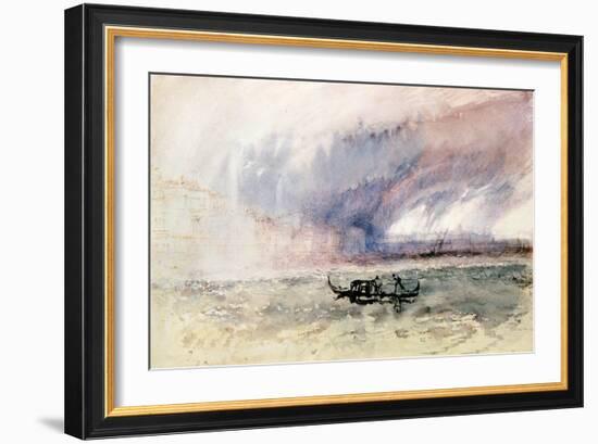 A Storm over Venice-J. M. W. Turner-Framed Giclee Print